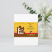 FRITZ BREW CONE TOP BEER KAN FREEPORT ILL ONTWERPE BRIEFKAART (Staand voorkant)