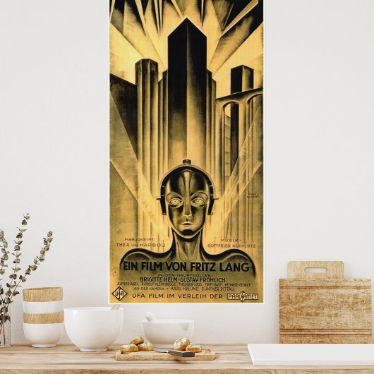 Fritz Lang Metropolis Poster (Keuken)