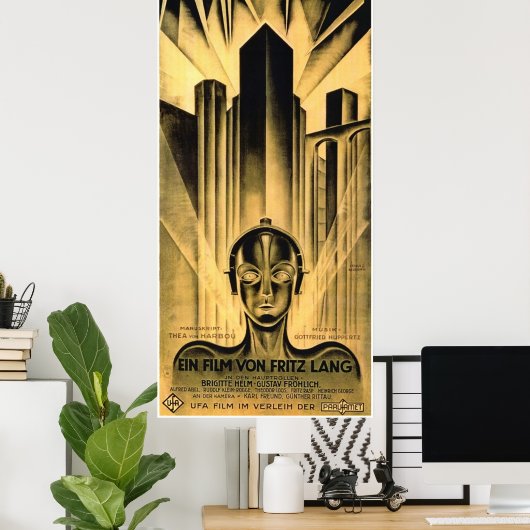 Fritz Lang Metropolis Poster (Thuiskantoor)