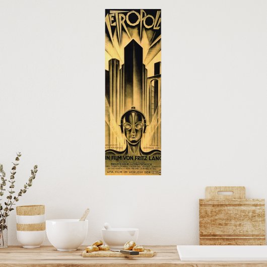 Fritz Lang Metropolis Poster (Keuken)