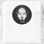 Fritz Lang's Maschinenmensch Ronde Sticker (Tas)