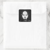 Fritz Lang's Maschinenmensch Vierkante Sticker (Tas)