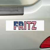 Fritz Naam Voornaam USA Sticker Autosticker Auto S (Op auto)