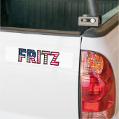Fritz Naam Voornaam USA Sticker Autosticker Auto S (Op Truck)