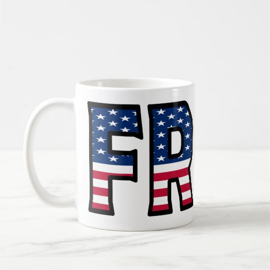 Fritz Name Vorname USA styled Tasse Kaffeetasse Koffiemok (Links)