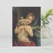 Fritz Zuber-Buhler - Een jong meisje met een bicho Kaart (Staand voorkant)