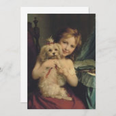 Fritz Zuber-Buhler - Een jong meisje met een bicho Kaart (Voorkant / Achterkant)