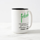 Fritzel's Restaurant, State & Lake, Chicago, Veren Tweekleurige Koffiemok (Voorkant rechts)