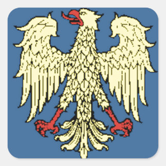 Friuli-Venezia Giulia (Italië) Vlag Vierkante Sticker