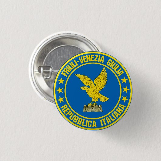 Friuli-Venezia Giulia Ronde Button 3,2 Cm (Voorkant /achterkant)