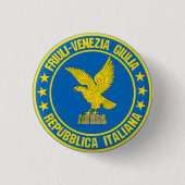 Friuli-Venezia Giulia Ronde Button 3,2 Cm (Voorkant)