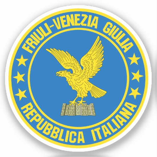 Friuli-Venezia Giulia Sticker (Voorkant)
