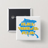 Friuli-Venezia Giulia Vierkante Button 5,1 Cm (Voorkant /achterkant)