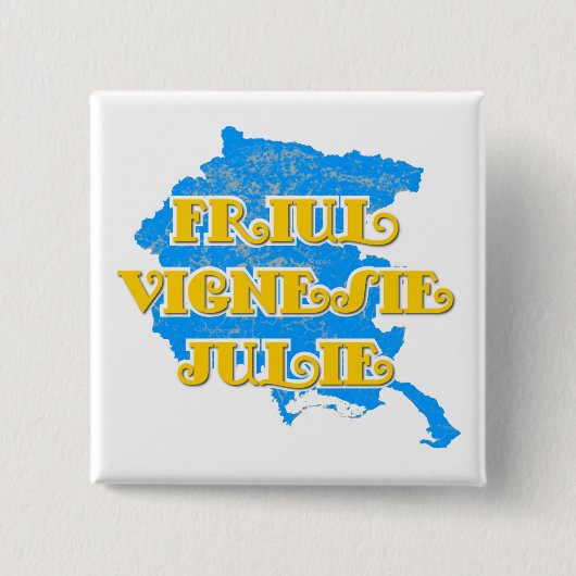 Friuli-Venezia Giulia Vierkante Button 5,1 Cm (Voorkant)