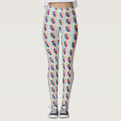 Frivolous Timberwolf White Finger Paint Pattern Leggings (Voorkant)