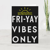 Friyay Weekendfeest Einde Van De Week Kaart (Voorkant)