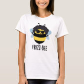 Frizz-Bee Funny Afro Bee Pun T-shirt (Voorkant)
