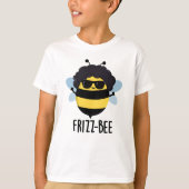 Frizz-Bee Funny Afro Bee Pun T-shirt (Voorkant)