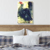 Frizzle Rooster Canvas Afdruk (Insitu (Slaapkamer))