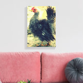 Frizzle Rooster Canvas Afdruk (Insitu (Woonkamer))