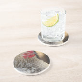 Frizzle Rooster Zandsteen Onderzetter (Zijkant)