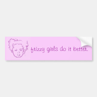 Frizzy Girls Bumpersticker - blozen