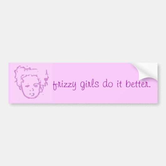 Frizzy Girls Bumpersticker - blozen (Voorkant)