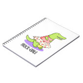 Frock-odile Funny Crocodile Pun Notitieboek (Linkerzijde)