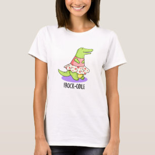 Frock-odile Funny Crocodile Pun T-shirt