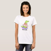 Frock-odile Funny Crocodile Pun T-shirt (Voorkant volledig)