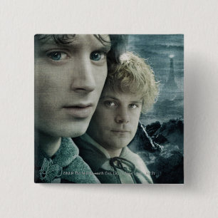 FRODO™ en Samwise sluiten Vierkante Button 5,1 Cm
