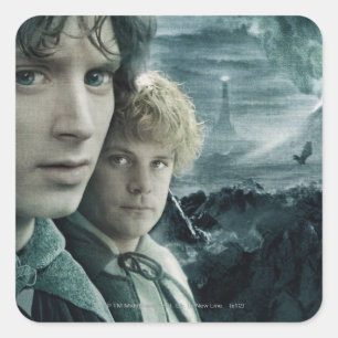 FRODO™ en Samwise sluiten Vierkante Sticker