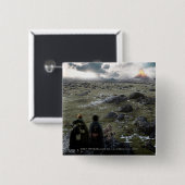 FRODO™ en Samwise Standing Vierkante Button 5,1 Cm (Voorkant /achterkant)