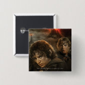 FRODO™ en Samwise Vierkante Button 5,1 Cm (Voorkant /achterkant)