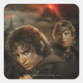 FRODO™ en Samwise Vierkante Sticker (Voorkant)