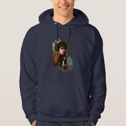 FRODO™ gemengde Media Vector Collage Hoodie (Voorkant)