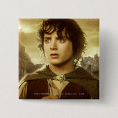 FRODO™ Golden Vierkante Button 5,1 Cm (Voorkant)