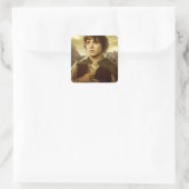 FRODO™ Golden Vierkante Sticker (Tas)