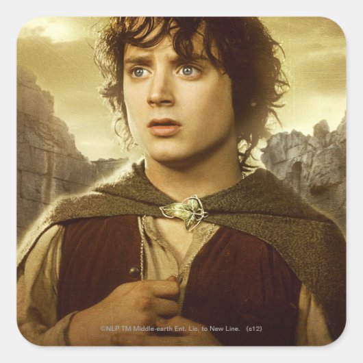 FRODO™ Golden Vierkante Sticker (Voorkant)