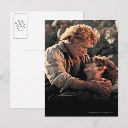 FRODO™ in Samwise's Arms Briefkaart (Voorkant / Achterkant)