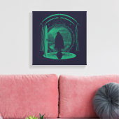 FRODO™ Leaving THE SHIRE™ Silhouette Canvas Afdruk (Insitu (Woonkamer))