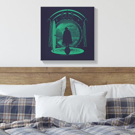 FRODO™ Leaving THE SHIRE™ Silhouette Canvas Afdruk (Insitu (Slaapkamer))