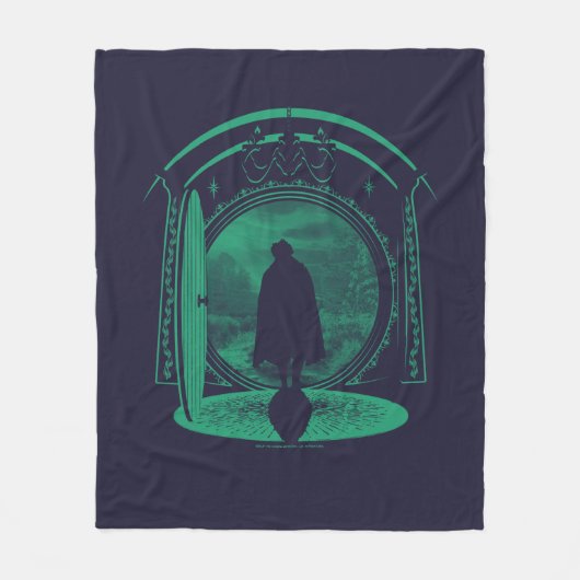 FRODO™ Leaving THE SHIRE™ Silhouette Fleece Deken (Voorkant)