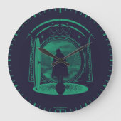 FRODO™ Leaving THE SHIRE™ Silhouette Grote Klok (Voorkant)