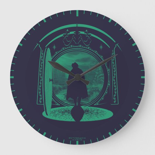 FRODO™ Leaving THE SHIRE™ Silhouette Grote Klok (Voorkant)