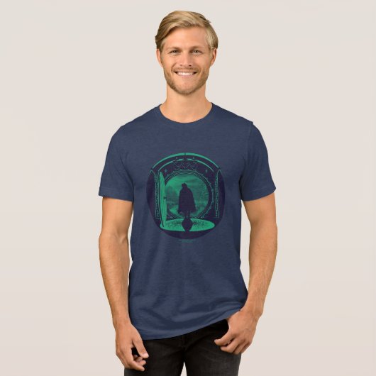 FRODO™ Leaving THE SHIRE™ Silhouette Tri-Blend Shirt (Voorkant volledig)