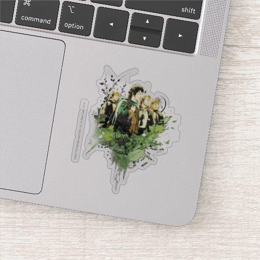 FRODO™ met Hobbits Collage Sticker (Detail)