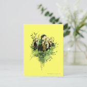 FRODO™ met Hobbits Vector Collage Briefkaart (Staand voorkant)