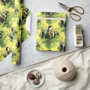 FRODO™ met Hobbits Vector Collage Cadeaupapier