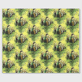 FRODO™ met Hobbits Vector Collage Cadeaupapier (Vlak)